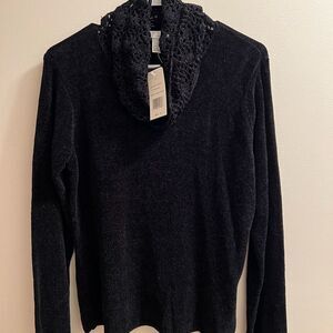NWT ~ Outfit JPR ~ Black Casual Top Size M ~ Rayon